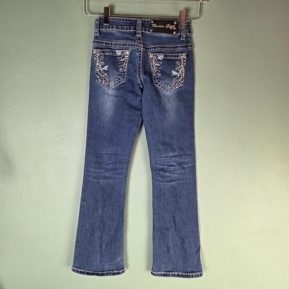 Rodeo Girl Jeans Embroidered Bootcut Denim Size 8 Western
